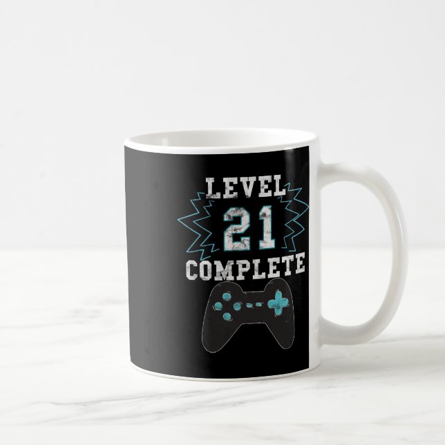 21:a födelsedagsvideokammet Humor Tee Funny Gamer  Kaffemugg (Höger)