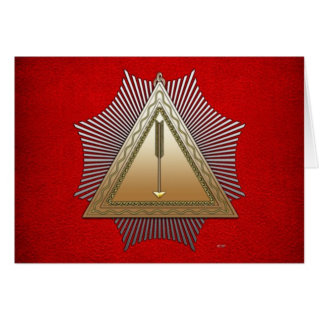 21:a grader: Patriarch Noachite Hälsningskort (Framsidan Horizontal)