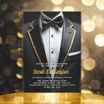 21:a händelsen Black and Guld Tuxedo Birthday Inbjudningar<br><div class="desc">Fira i stil med den här inbjudan till nyårsaftonferensen i Black and Guld Tuxedo, där elegans och sofistikering uttrycks. Den eleganta svarta bakgrunden och de skuggande accenterna från guld anger tonen för en luxuriös affär, perfekt för en milstolpe firande. Med sin förfinade tuxedo-inspirerade utformning fångar den här inbjudan kärnan i...</div>