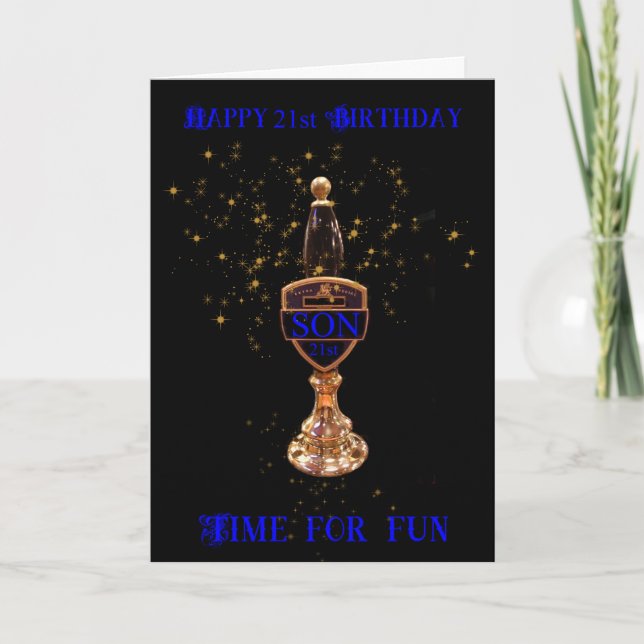 21:a KORTET FÖR NÖTKÖTT BIRTHDAY Kort (Framsida)