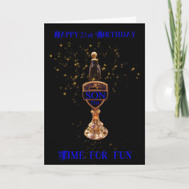 21:a KORTET FÖR NÖTKÖTT BIRTHDAY Kort