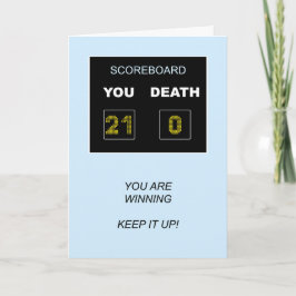 21:a resultattavlan för födelsedag kort