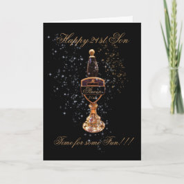 21:a SON BIRTHDAY GREETING CARD Kort