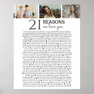 21 anledningar till att vi kärlekar er FOTO poster