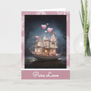 *~* 21 AP51 Kärlek Boat Hearts Romantic Valentine Helgkort