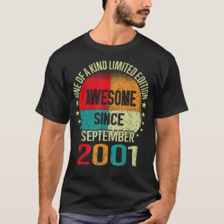 21 år gamla gåvor Fantastisk sedan september 2001 T Shirt