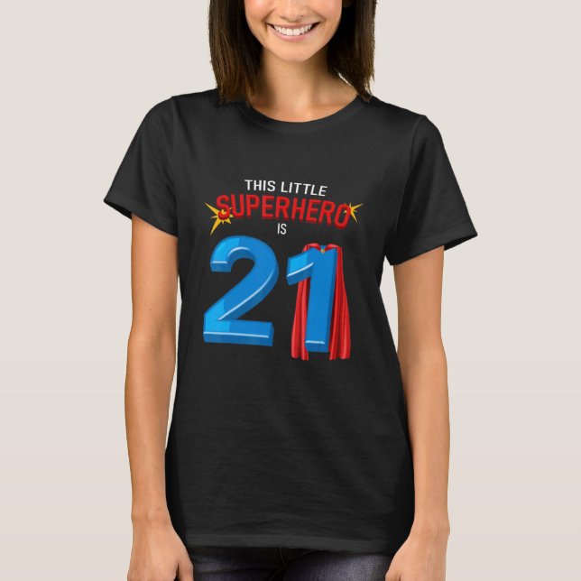 21 år gammal 21:e födelsedagen t shirt (Framsida)