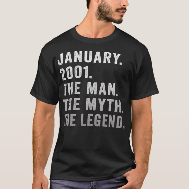 21 år gammal födelsedag ger mannen myth Legend Ja T Shirt (Framsida)