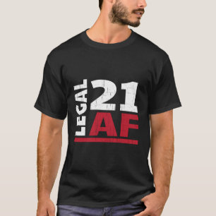 21 år gammal Party-utrustning 21:a födelsedagstale T Shirt