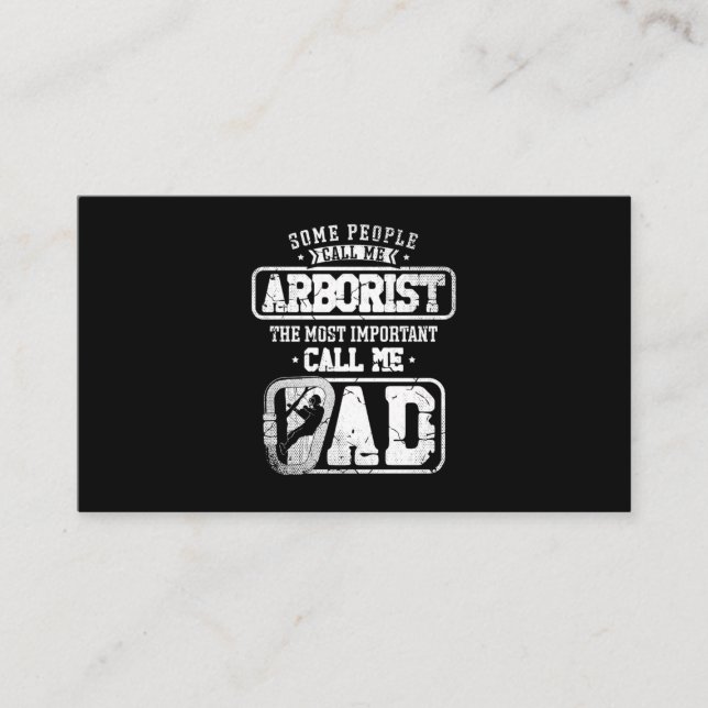 21.Arborist för en Träd-trimmer Visitkort (Framsida)