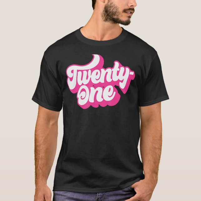 21-årig Rosa för kvinnor, 21:a Bi T Shirt (Framsida)