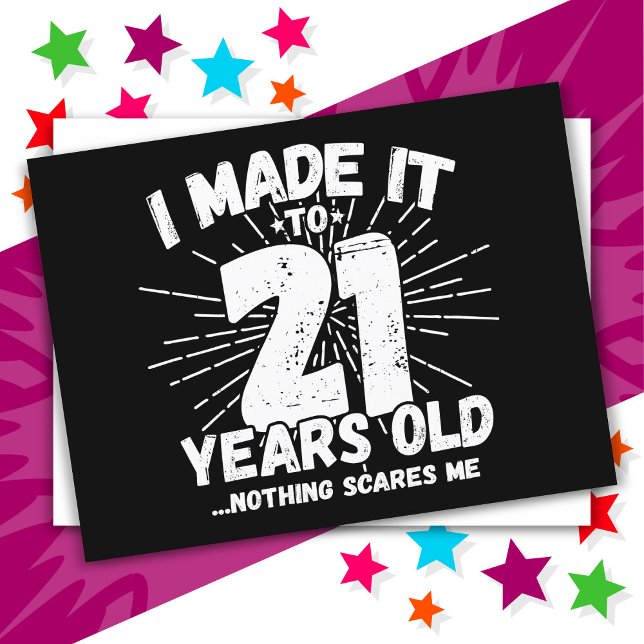 21-årig Sarksatisk Meme Rolig 21-årsdag Vykort (Skapare uppladdad)