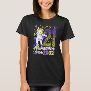 21-åriga Floss Unicorn 21:a födelsedagsflickan T Shirt