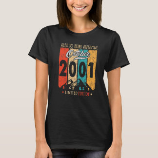 21 ÅRS Ålderskurs oktober 2001 21:a födelsedagen T Shirt