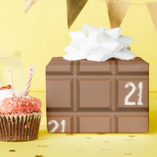 21-års choklad godisbar presentpapper