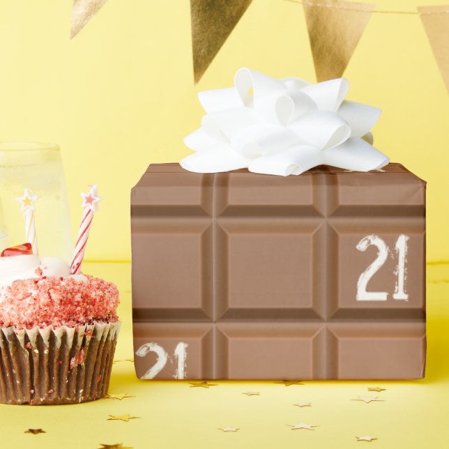 21-års choklad godisbar presentpapper (Födelsedagsfest)