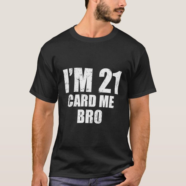 21 års Gammalt kort, roligt, 21:a födelsedagen, ge T Shirt (Framsida)