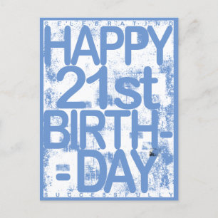 21-årsdag vykort