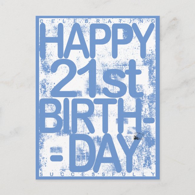 21-årsdag  vykort (Framsida)