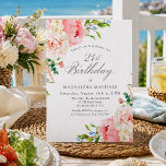 21-årsfest Feminina Rosa Rosor Blommig Inbjudningar<br><div class="desc">En vacker och feminin festinbjudan för att fira en 21-årsdag i elegant stil. Denna blommiga design är kantad med en ram av charmiga rosa rosor och grönska.  Denna inbjudan finns tillgänglig som tryckt inbjudan eller digital nedladdning.</div>