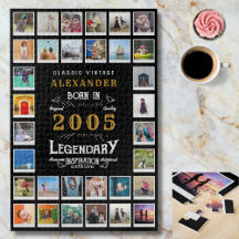 21-årsfirande 2005 Legend Minnen Foto Collage