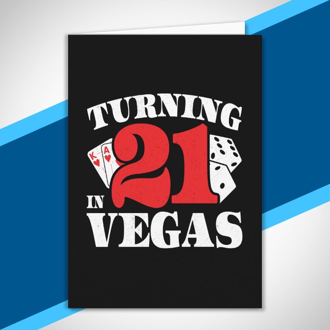 21-årsfirande i Vegas - Att fylla 21 - Las Vegas Kort (Skapare uppladdad)
