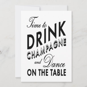 21-årsfirande Inbjudan Tid att dricka Champagne vi