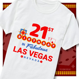 21-årsfirande Las Vegas välkomstskylt Party Squad T Shirt