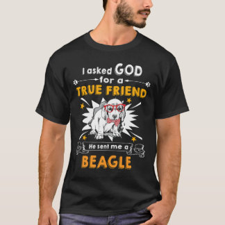 21 Asked Gud True Friend a Beagle T Shirt