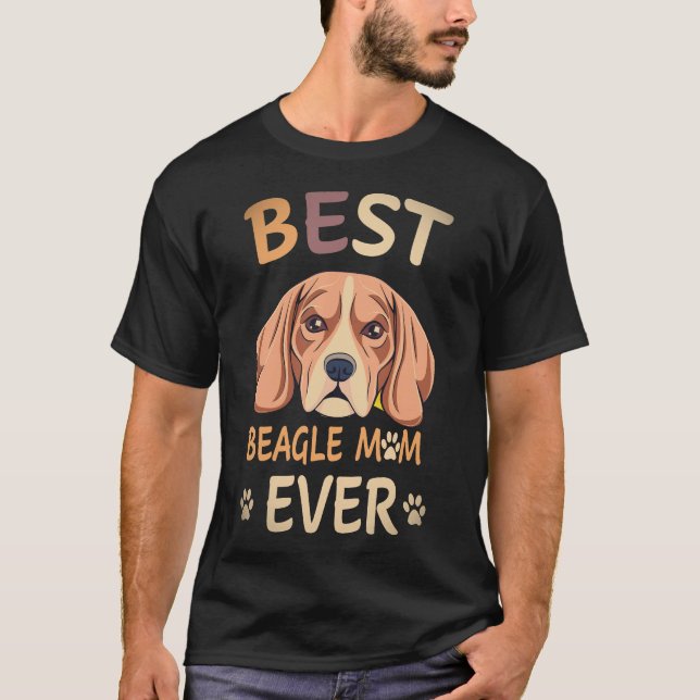 21 Bästa Beagle Mamma Någonsin Beagle T Shirt (Framsida)