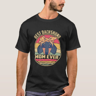 21 Bästa Dachshund Mamma Någonsin Vintage T Shirt