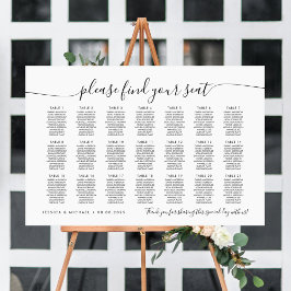 21 Bord Modern Sittplatsschema Poster