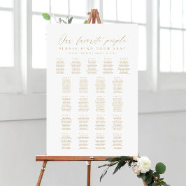 21 Bord Vår Favoritpersoners Placeringsplan Poster