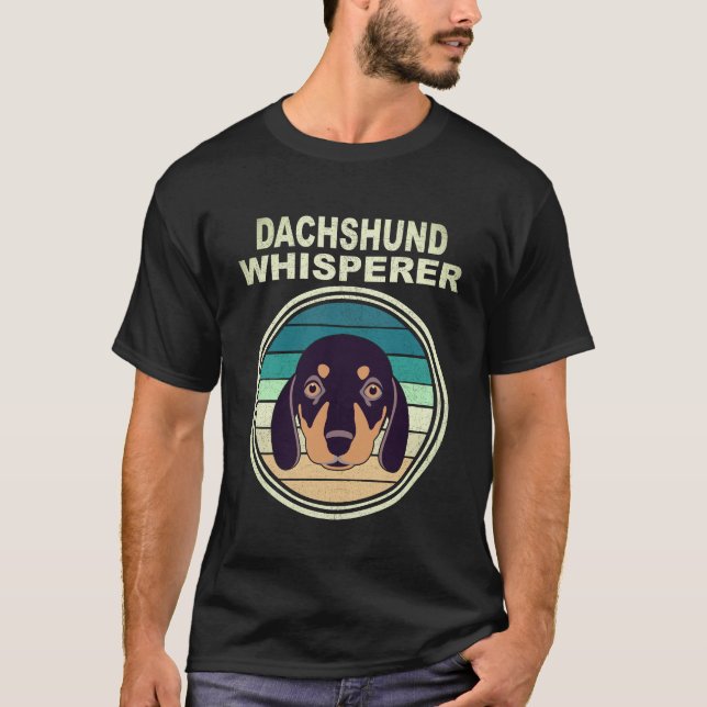 21 Dachshund Viskaur Vintage T Shirt (Framsida)