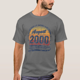 21:e födelsedagen augusti 2000 21 Åldersasman T Shirt