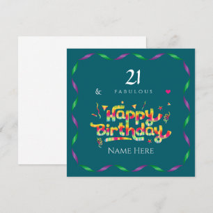 21:e födelsedagen för någon Fabulous Anpassningsba