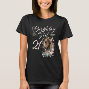 21:e födelsedagshästen 21 år gammal dag t shirt