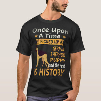 21 En gång tog jag upp en tysk schäferhund T Shirt