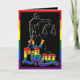 🌈 21 & Fabulous Gay Libra Birthday Card 🎉 Kort
