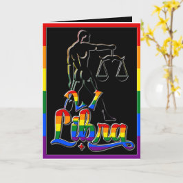 🌈 21 & Fabulous Gay Libra Birthday Card 🎉 Kort