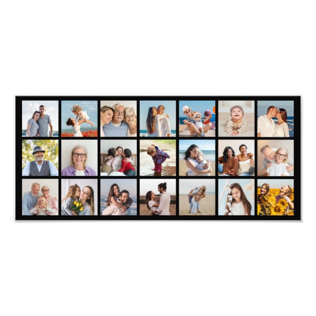 21 Fotokollage Editable Färg Fotoutvidgning Fototryck (Framsidan)