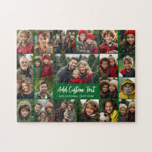 21 Fotokollagegaller med 2 textrutor - Pussel