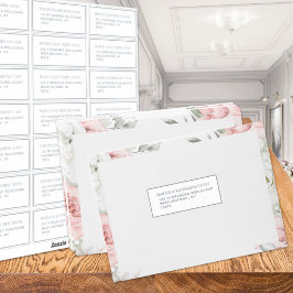 21 Gästmall Adress Varje 1,75 x 4,25-tums Silver Klistermärken