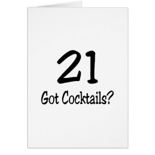21 harcoctailar hälsningskort
