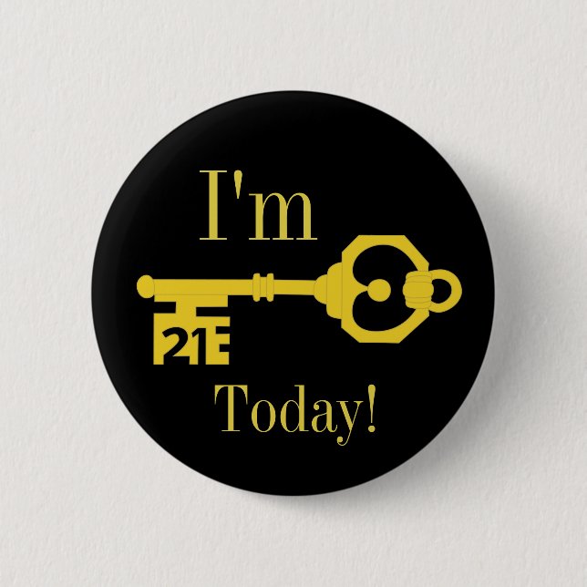 21 I dag, 21:a födelsedag i Party Knapp (Framsida)