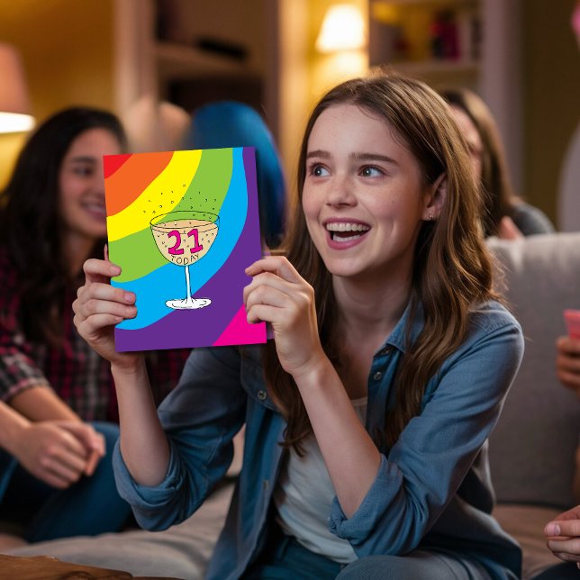 21 I dag födelsedag , tomt inuti för eget bruk Kort (Skapare uppladdad)