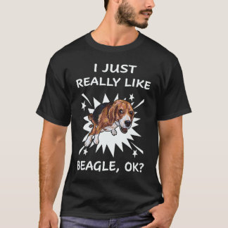21 Jag gillar verkligen Beagle T Shirt