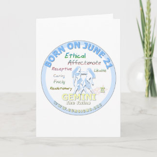 21 juni - Gemini Kort