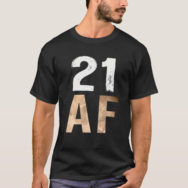 21 Juridisk AF 21Sällskapt födelsedag T Shirt (Framsida)
