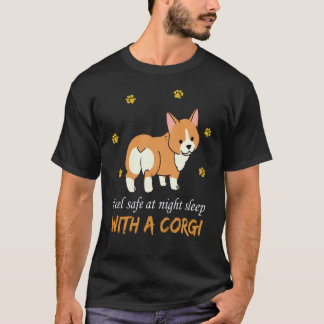 21 Känn Dig Trygg På Natten Sova Med En Corgi T Shirt